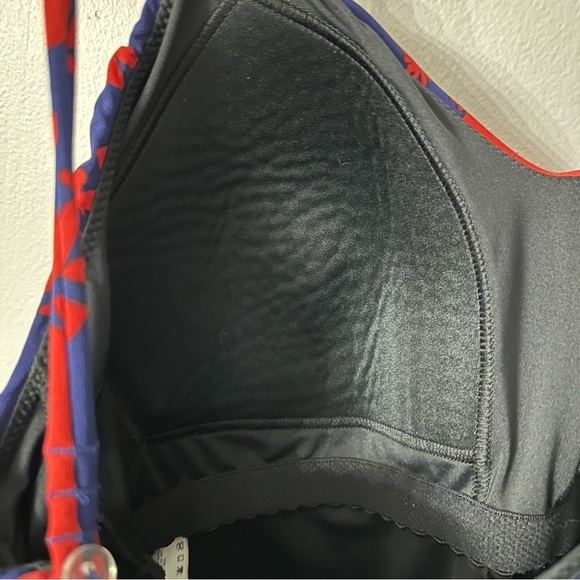 Lands’ End Women’s Blue & Red Floral Tankini Swimsuit Top Size 16 GUC - Picture 7 of 7